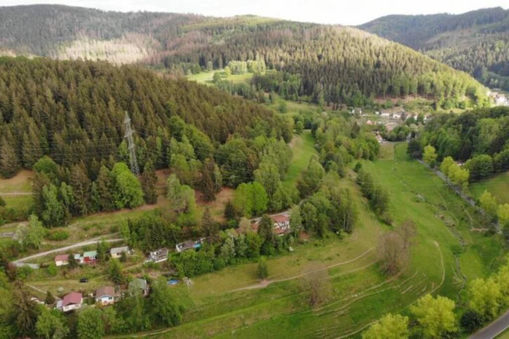 Ruhiges Ferienhaus Am Waldrand Mit Sauna Und Kamin - Hellaberg II Langenbach  Εξωτερικό φωτογραφία