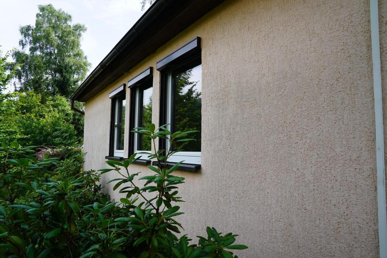 Ruhiges Ferienhaus Am Waldrand Mit Sauna Und Kamin - Hellaberg II Langenbach  Εξωτερικό φωτογραφία