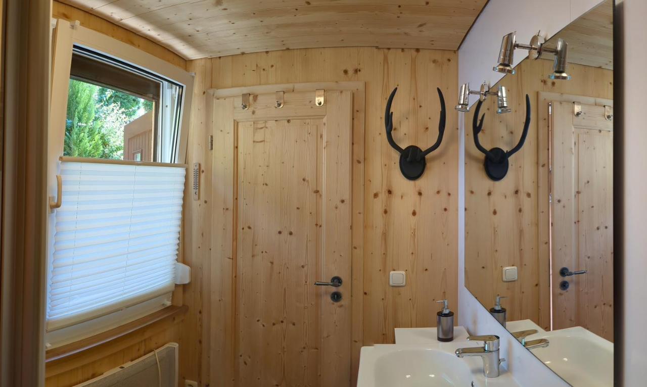 Ruhiges Ferienhaus Am Waldrand Mit Sauna Und Kamin - Hellaberg II Langenbach  Εξωτερικό φωτογραφία